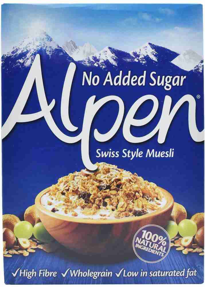 Alpen No Added Sugar Swiss Style Muesli - 560g Box Price in India