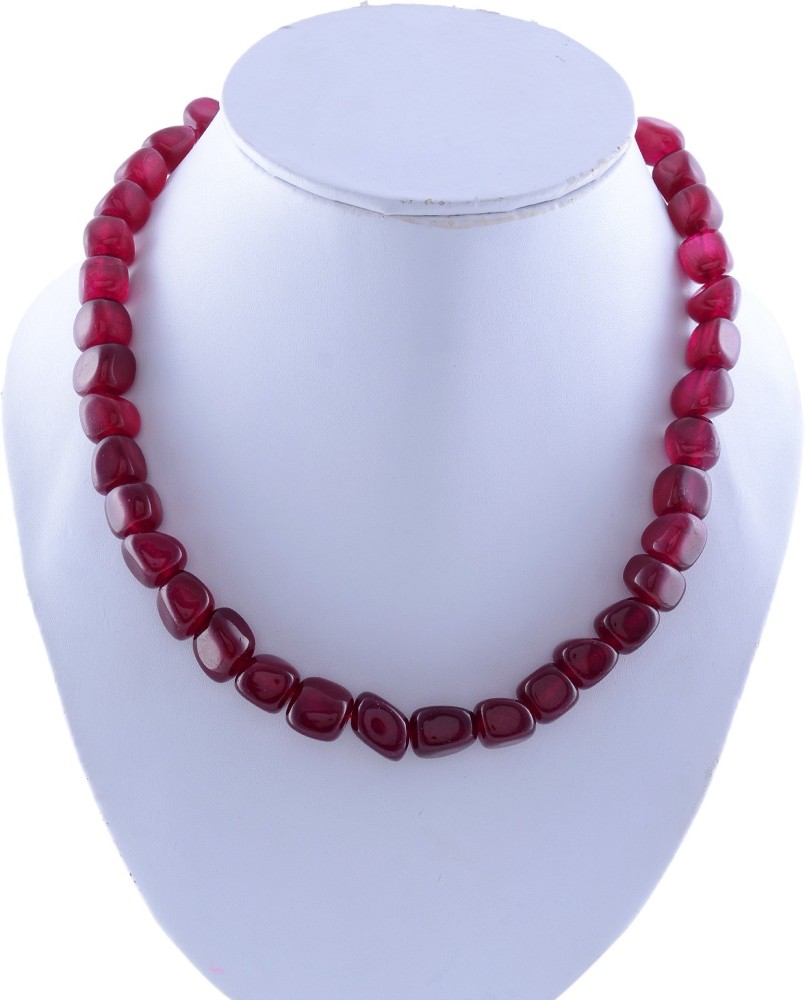 Red hot sale mala necklace