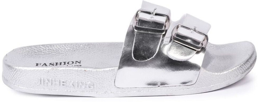 Brauch Women Brauch Women s Silver Sliders Slides Buy Brauch