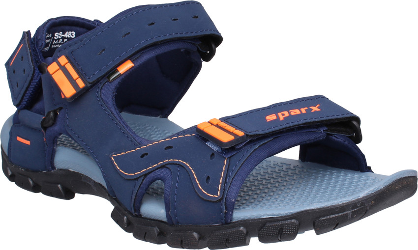 Sparx Sparx Men SS 483 Navy Blue Fluorescent Orange Floater