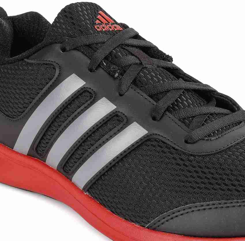 Adidas yking black 2025 running shoes