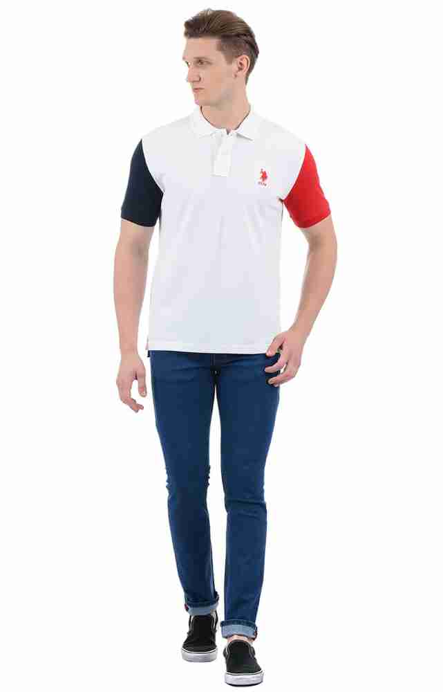 Polo red white online blue