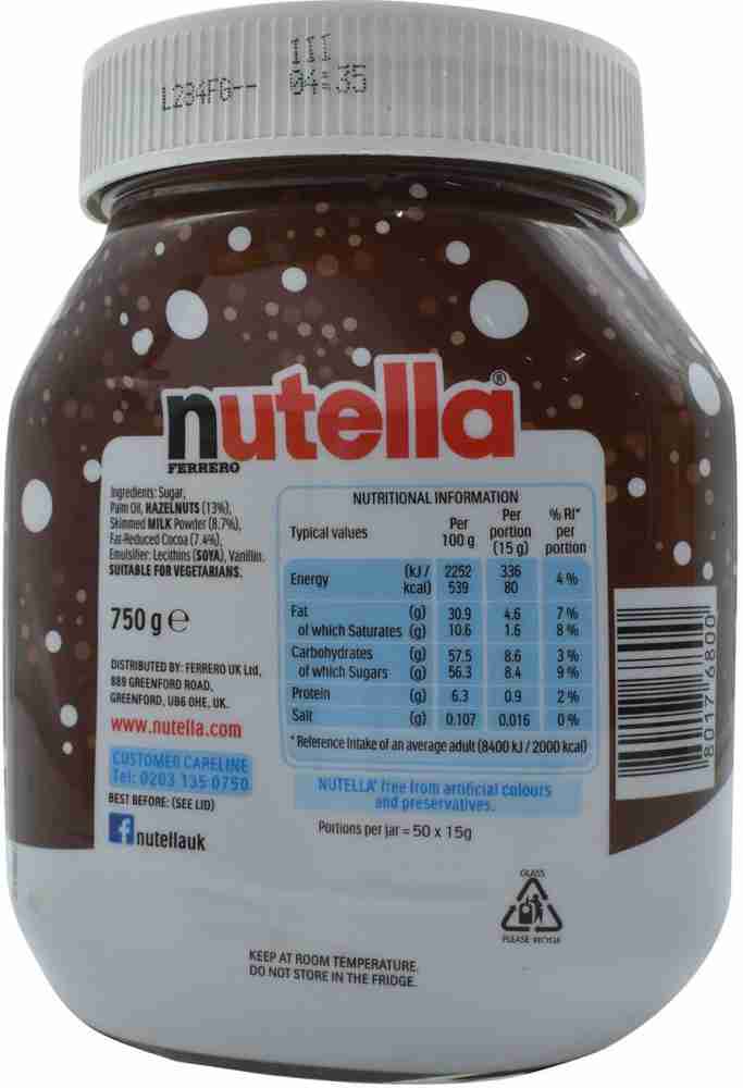 Barattolo di nutella da 750gr Ferrero