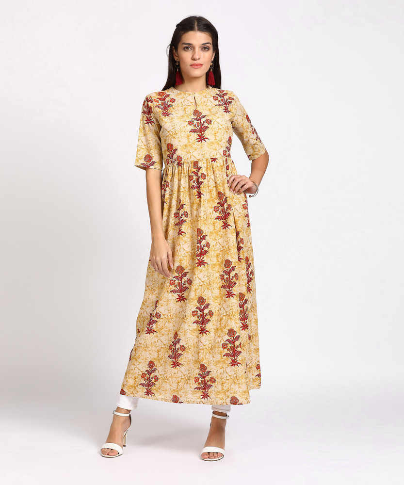Gerua anarkali kurta hotsell