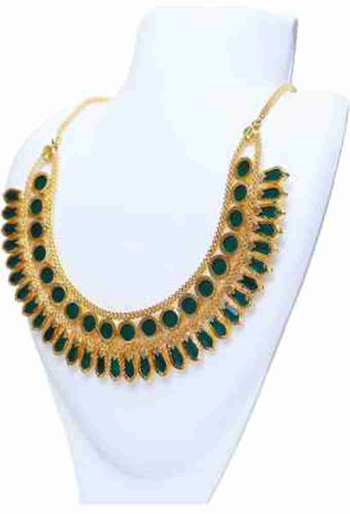 Green hot sale nagapadam necklace