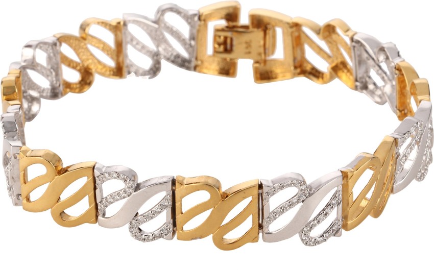 18 k Rose Gold Plated Ring cum Bracelet for Girls Free Size