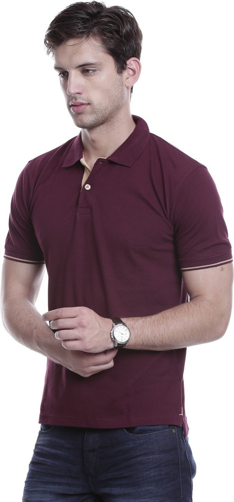 Maroon polo cheap shirt outfit