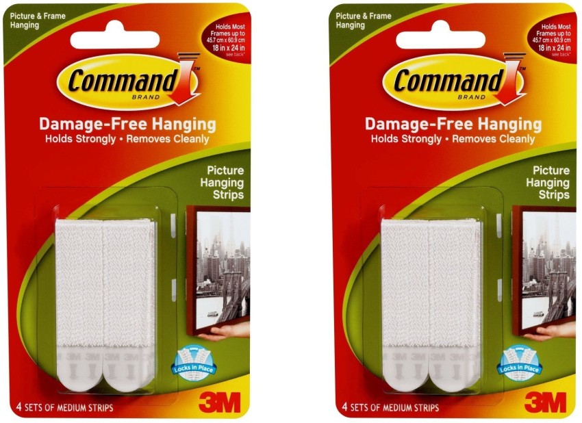 Command Large Picture Hanging Strips, Heavy Duty, Black, Holds up