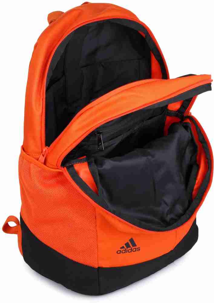 Adidas backpack orange and black hotsell