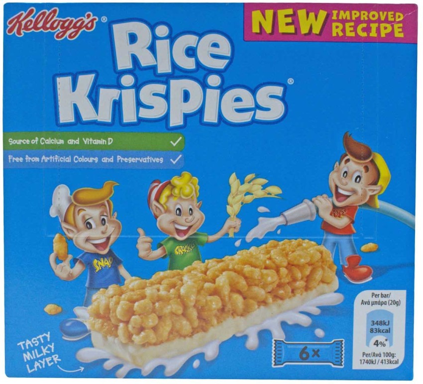Kellogg's Rice Krispies, 6pc - 120g (6x20g) Box Price in India - Buy  Kellogg's Rice Krispies, 6pc - 120g (6x20g) Box online at
