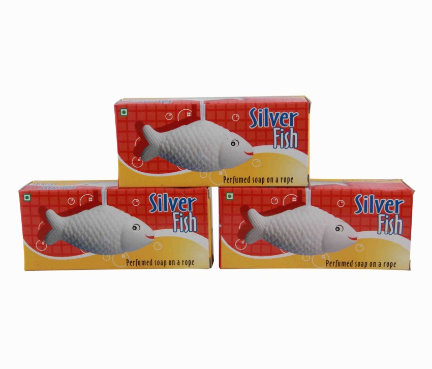 Anuspa Silver Fish A Soap on a Rope 100 gm each. set of 14 - Price in  India, Buy Anuspa Silver Fish A Soap on a Rope 100 gm each. set of