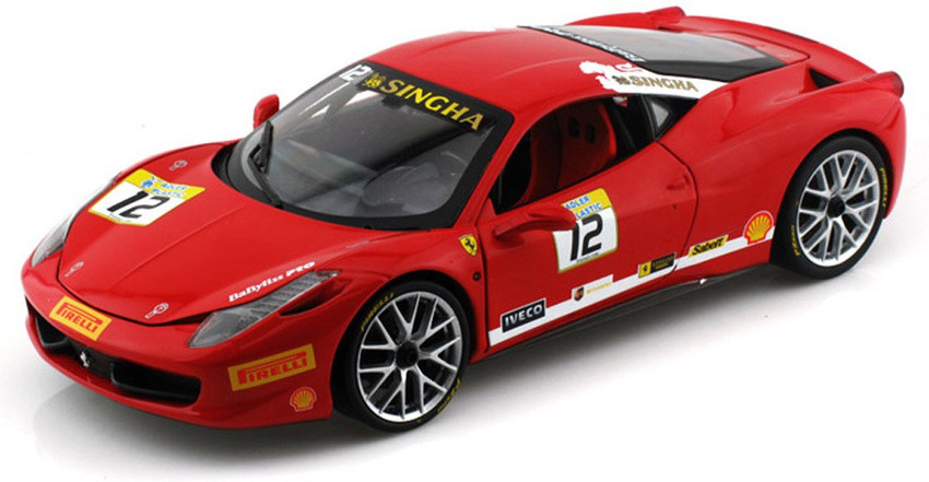 Mattel Hot Wheels Ferrari 458 Challenge 12 BCT89 1/18 Scale 