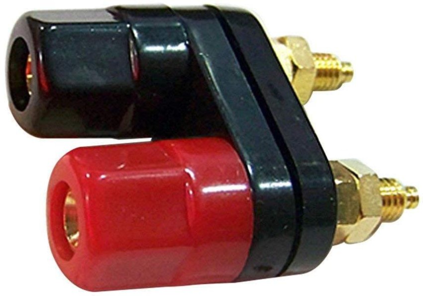 Terminal Binding Post Amplifier Jack Speaker Screw Cable Plug Black Red 1  Set