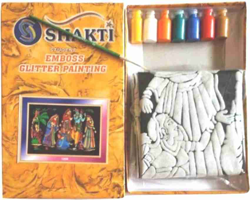 Emboss Painting Kit (Pack of Seven) . shop for shakti products in India.