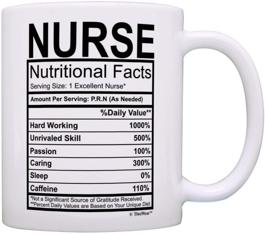 Mom Nutritional Facts Label Funny Gifts for Mom Gag Gift Coffee Mug Tea Cup  White