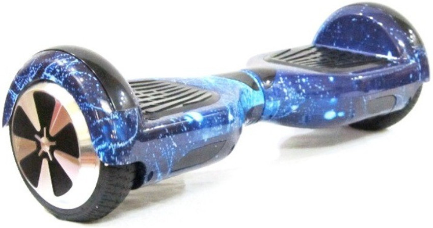 sky wings blue crystal self balancing electric hover board with