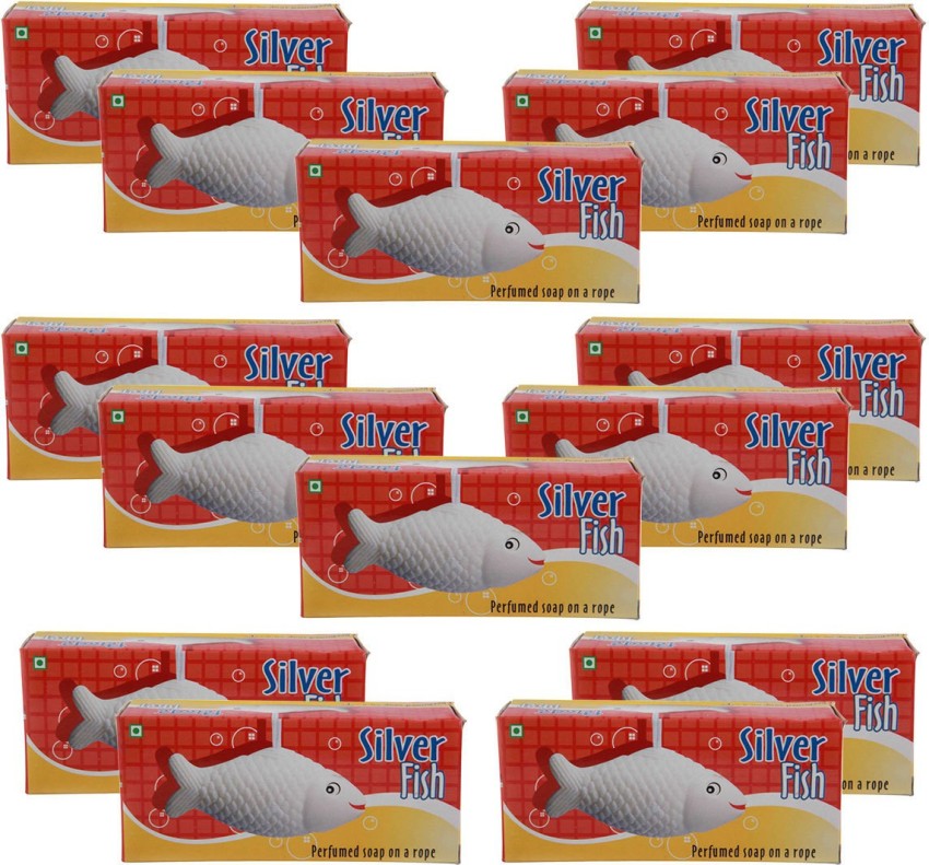 Anuspa Silver Fish A Soap on a Rope 100 gm each. set of 14 - Price in  India, Buy Anuspa Silver Fish A Soap on a Rope 100 gm each. set of