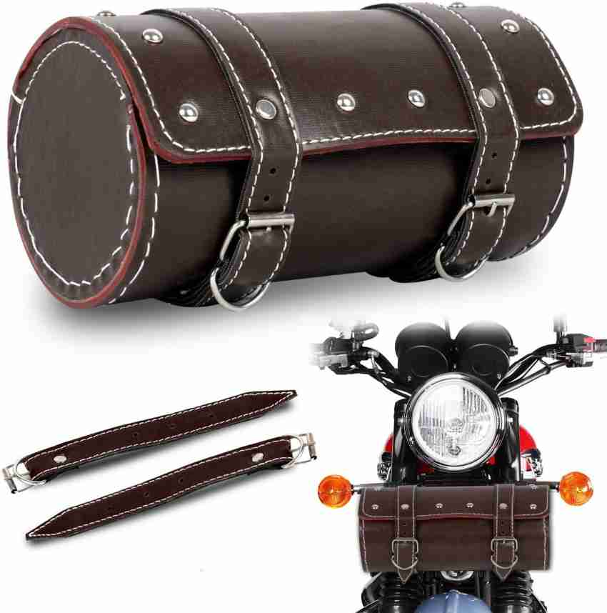 Leather saddle bag hot sale for royal enfield