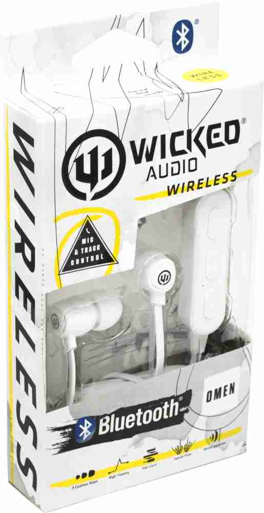 Wicked Audio Omen Wireless In Ear Headphones White Bluetooth