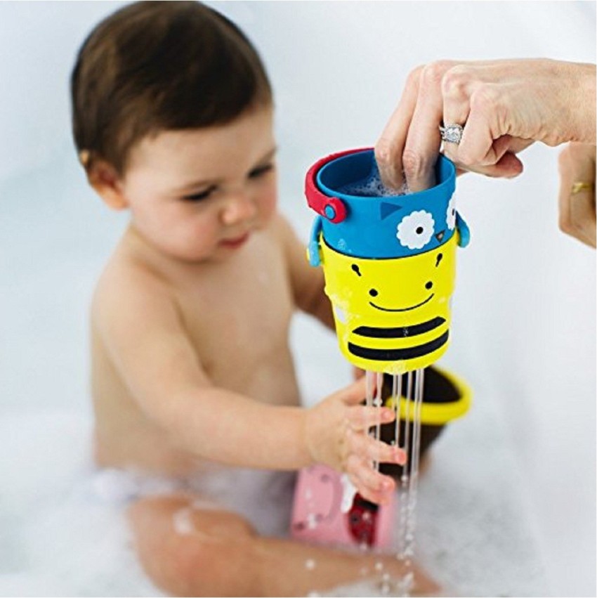 ZOO® Stack & Pour Buckets Baby Bath Toy