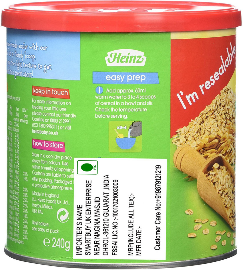 Heinz oatmeal sales cereal