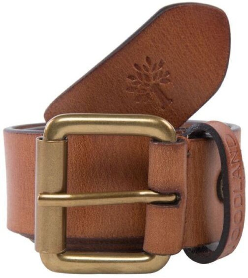 WOODLAND Men Casual Tan Genuine Leather Belt Tan Price in India Flipkart