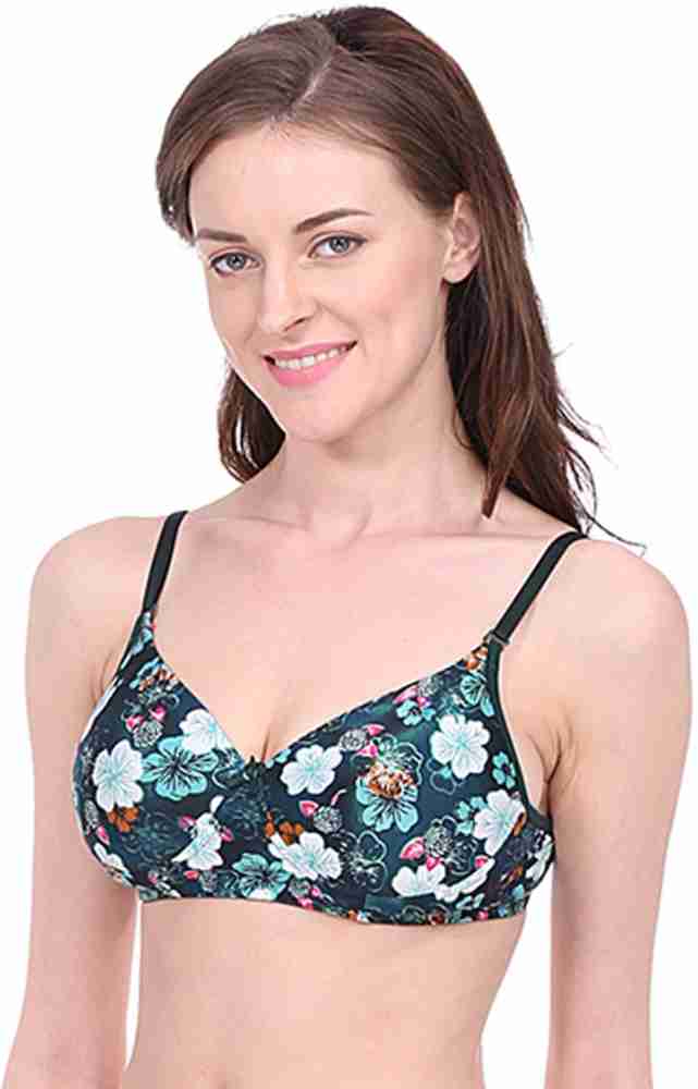 Buy Bralux Padded DNO133 Bra with Detachable Strap and Trasperent Belt Free  with size B Cup;Fabric Strech Cotton Hosiery Color Navy Blue (Size-38B)  Online at Low Prices in India 