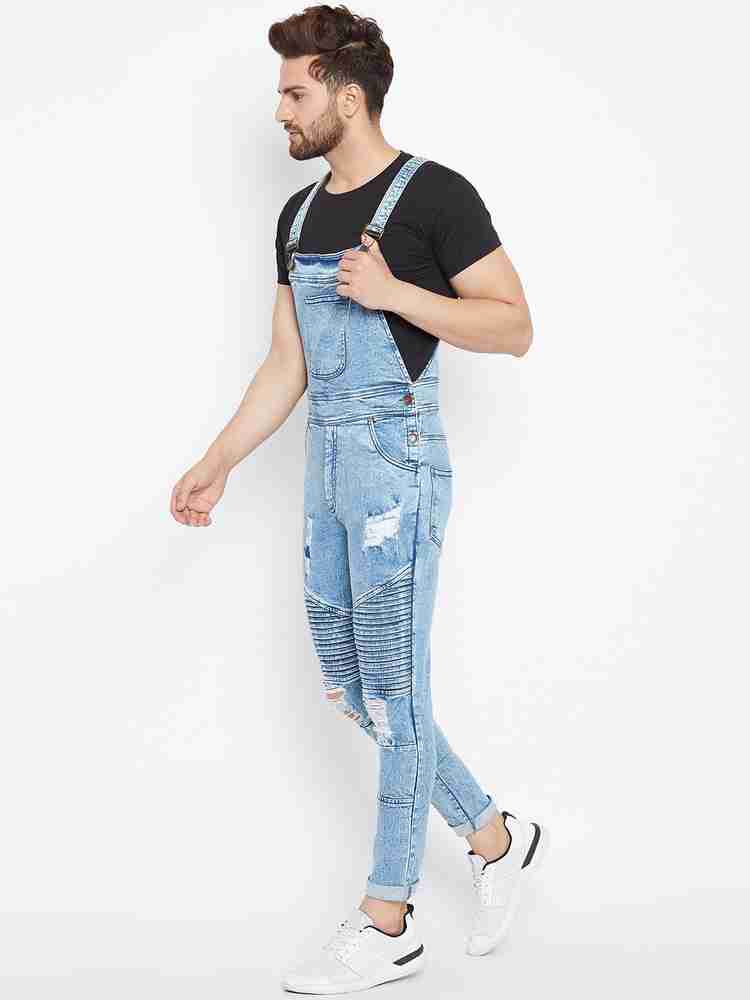 FUGAZEE Men Blue Dungaree Buy FUGAZEE Men Blue Dungaree Online