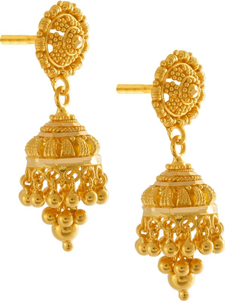 Gold Earrings  Best Gold Bridal Earring Designs from PC Chandra