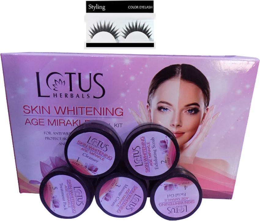 styling OF Eyelashes With Lotus Herbal Skin Whitening Age Mirakle