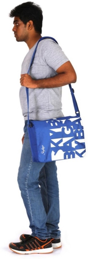 Buy IQRAA Women Blue Messenger Bag Sky Blue Online @ Best Price in India
