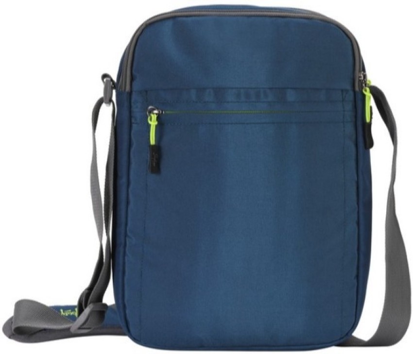 Travel blue sling bag sale