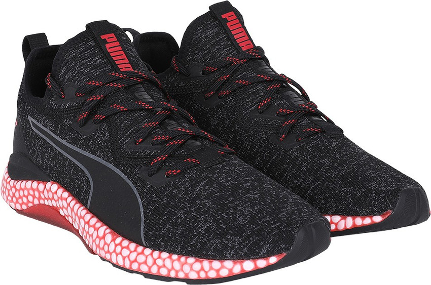Puma hybrid rocket runner black & ribbon red running shoes best sale