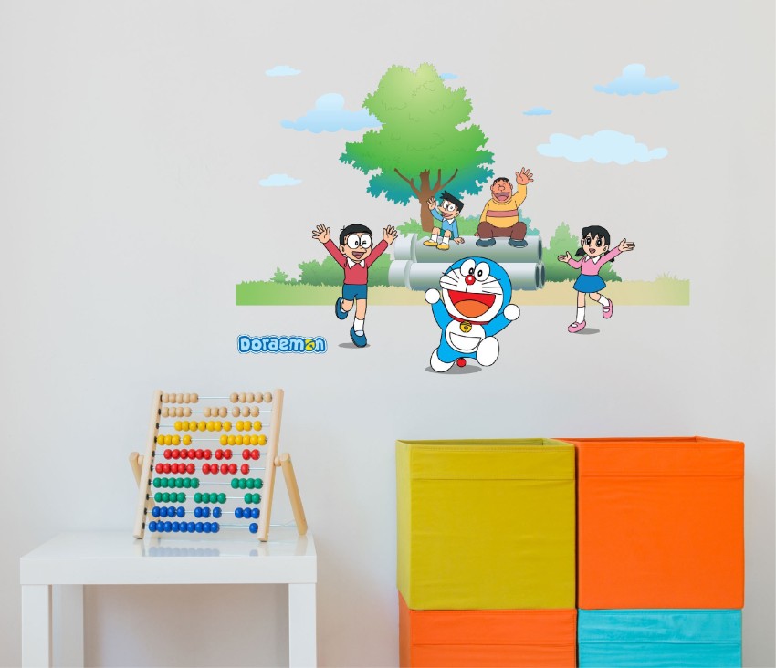 Asian Paints 100 cm Wall Ons Doraemon Play with Nobita, Shizuka, Takeshi  and Suneo Self Adhesive Sticker Price in India - Buy Asian Paints 100 cm  Wall Ons Doraemon Play with Nobita