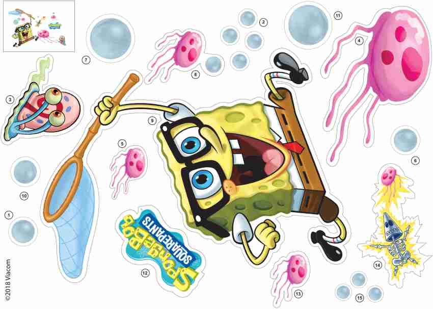 Spongebob Jellyfish Pattern | Sticker