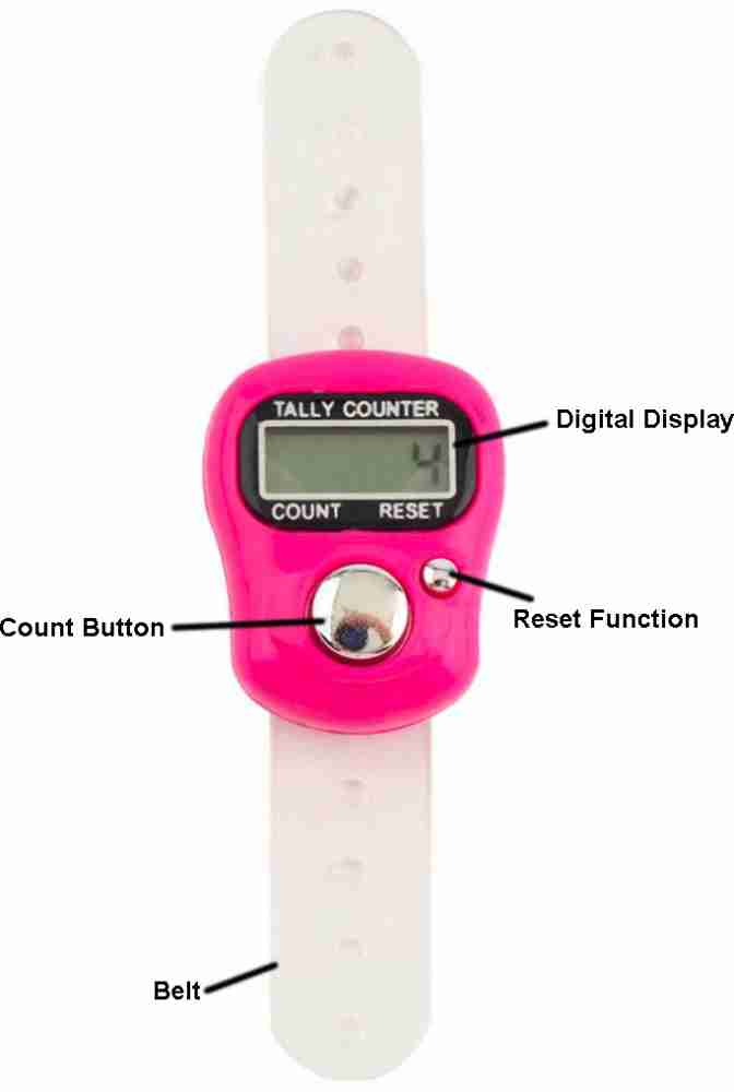 Mini Hand Tally Counter Finger Ring Digital Electronic Head Count ,Japa