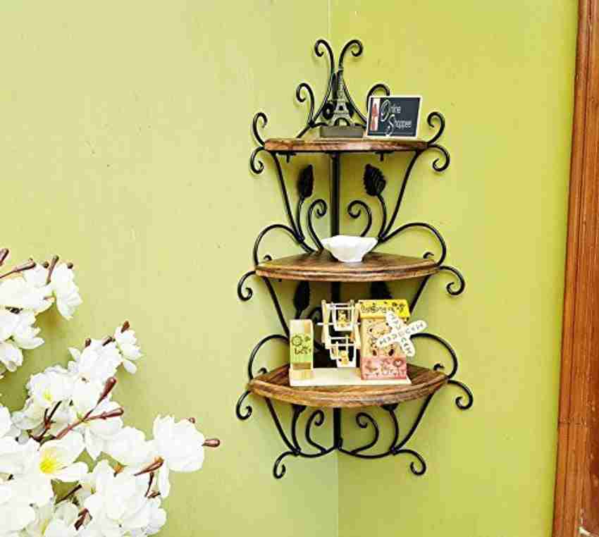 Onlineshoppee wooden hot sale wall shelf