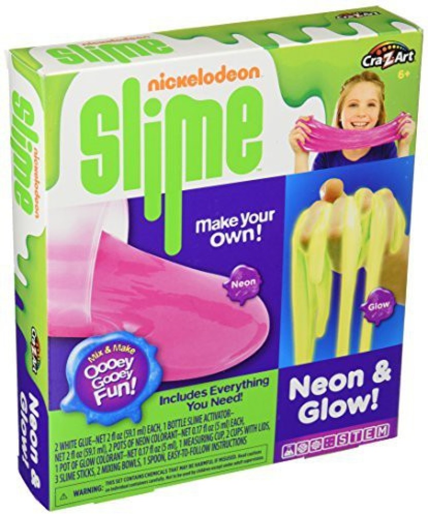 Cra-Z-Art Nickelodeon Slime Kit - Neon & Glow - Make Your Own