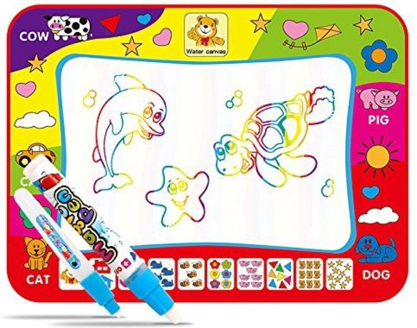 Big Size Water Drawing Mat Rug with Magic Pen Painting Board Kids