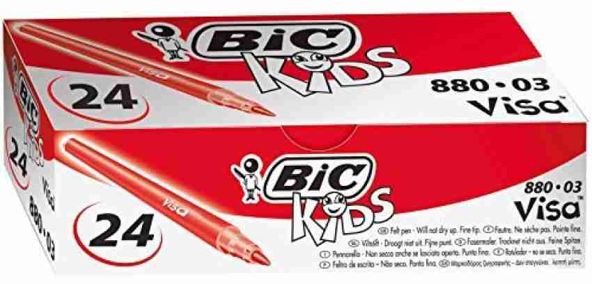 Bic Kids Visa Colouring Pens - Black (Box of 24)