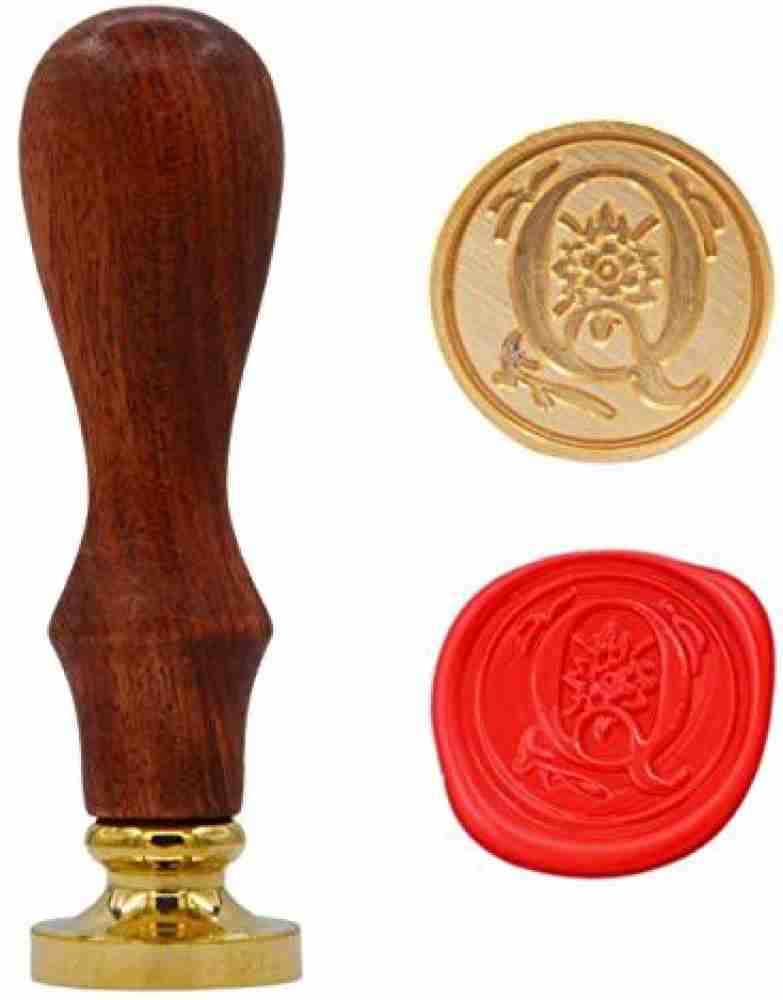 Alphabet I Wax Seal Stamp Initial Letter Sealing Wax Stamp Retro, Style 4