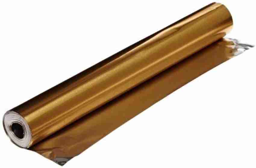 St. Louis Crafts Colored Aluminum Foil - 12 Inches X 25 Feet - Gold
