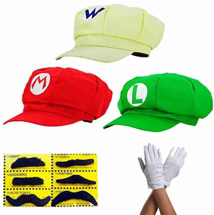 New Version Super Mario Bros Unisex Hat Cap Luigi Cosplay