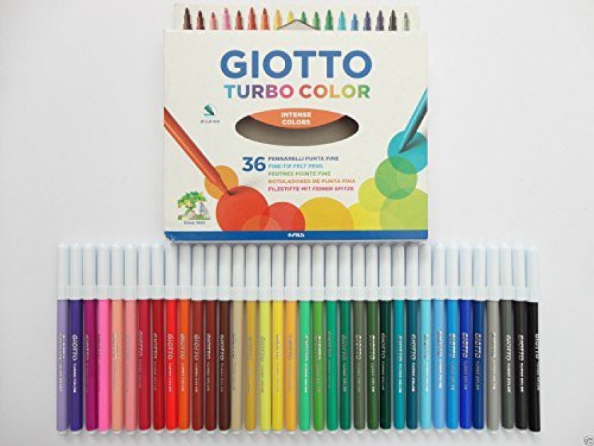  Giotto Turbo Colouring Fine Tip Pens, Box of 12