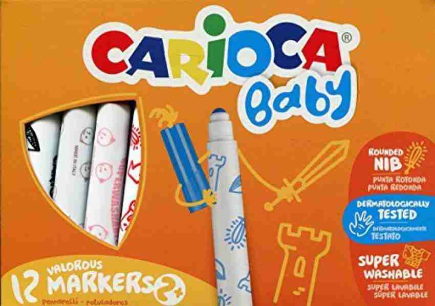 Carioca 42814 Baby Marker Plus 2 Box, 12-Piece - 42814 Baby Marker