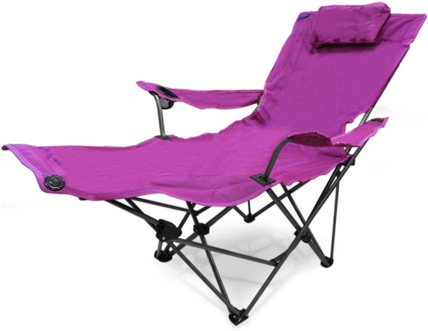 Pink Folding Quad Chair with Footrest