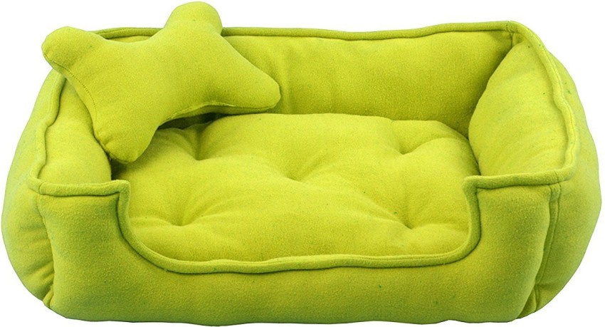 Fluffy Fluffy s Luxurious Reversible Polyester Filled Soft Dog and Cat Bed Fluorescent Green Medium M Pet Bed Price in India Buy Fluffy Fluffy s Luxurious Reversible Polyester Filled Soft Dog and Cat