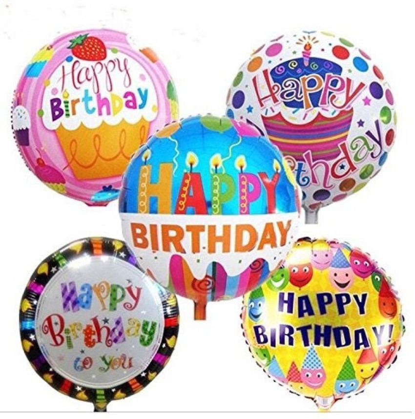 Cake Shape Foil Balloon Birthday Decorations For Boys Girls