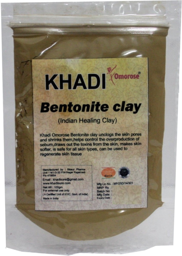 Khadi Omorose Bentonite Clay (Indian Healing Clay) - Price in India, Buy  Khadi Omorose Bentonite Clay (Indian Healing Clay) Online In India,  Reviews, Ratings & Features
