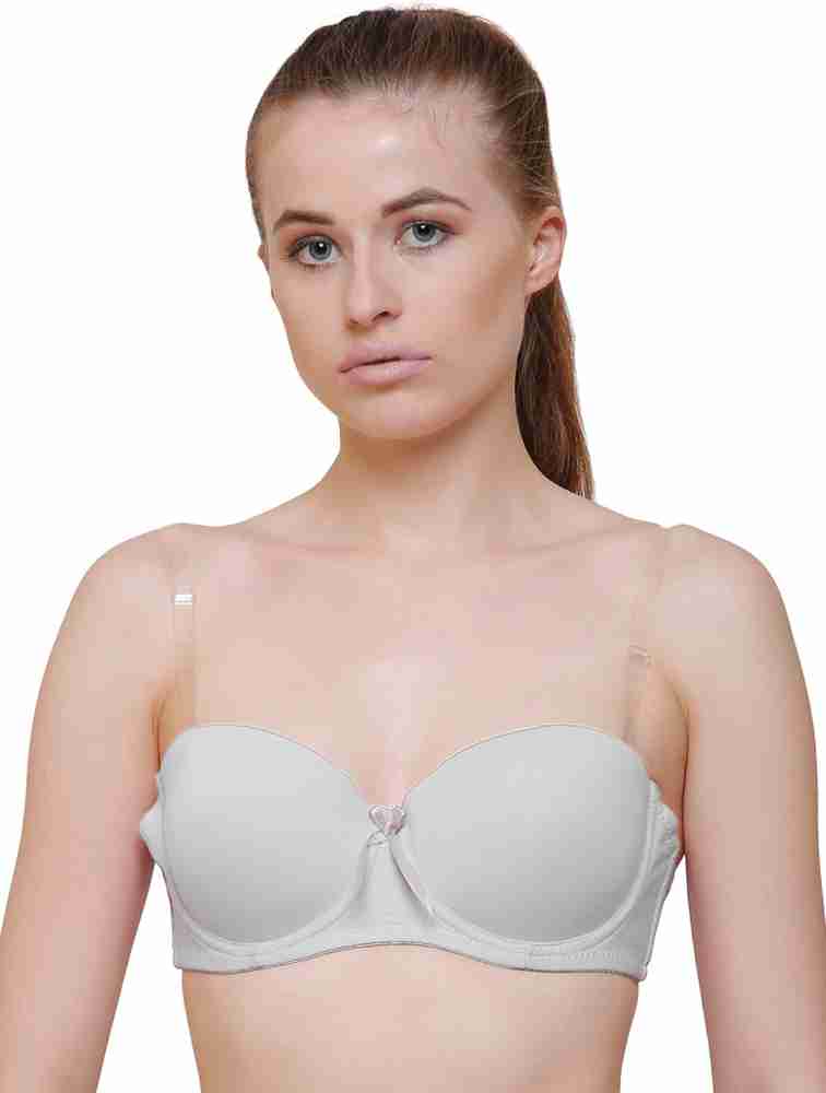 Buy Liigne Transparent Strap Padded Bra For Women Online at Best